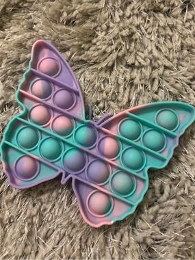 Butterfly Pop-It Wall Sensory Decor in Teal, Purple & Pink